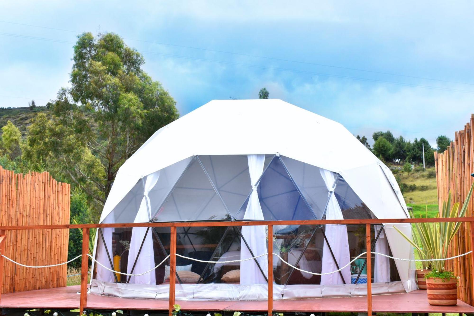 Glamping Claro De Luna Guatavita Buitenkant foto