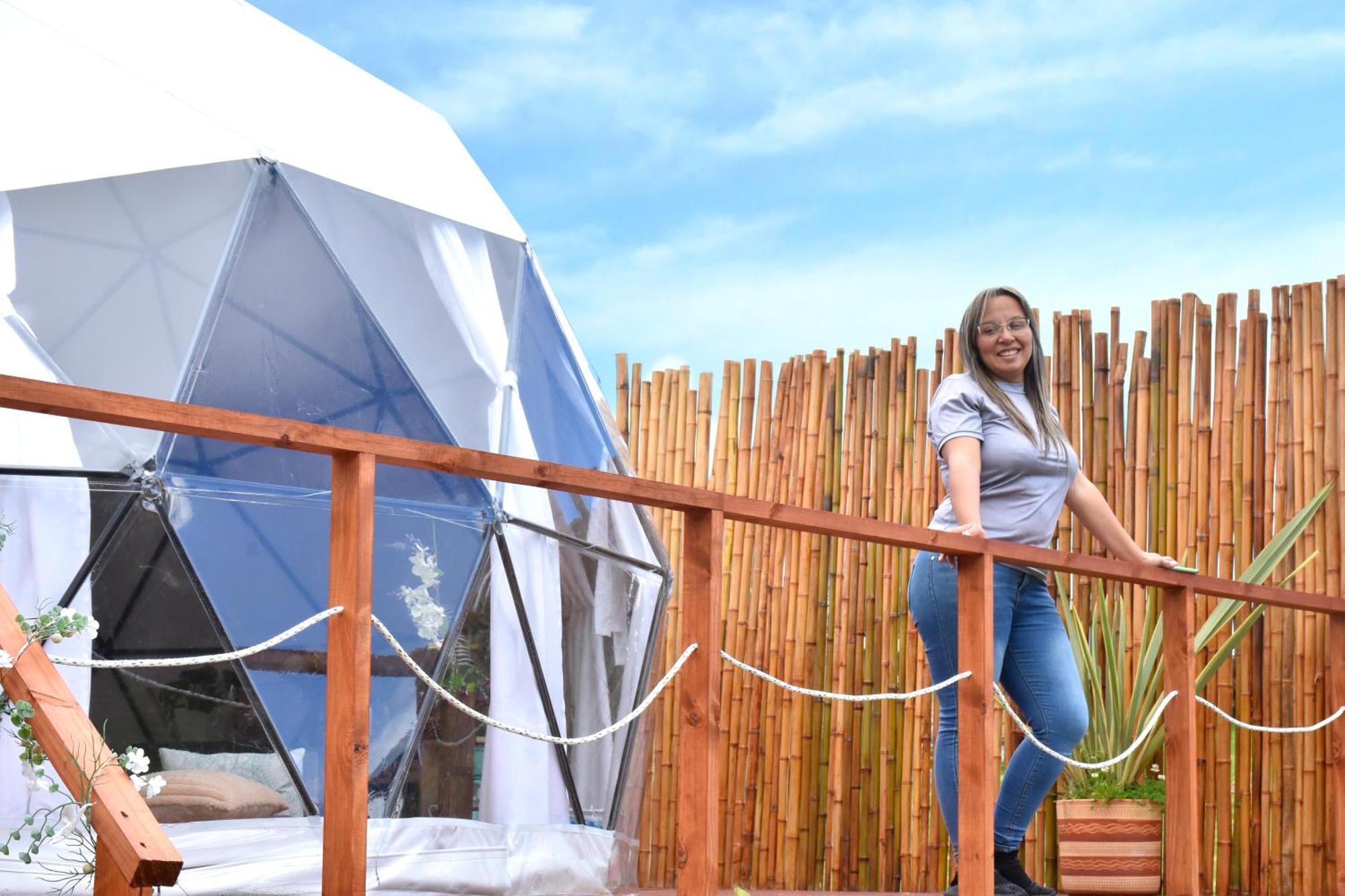 Glamping Claro De Luna Guatavita Buitenkant foto